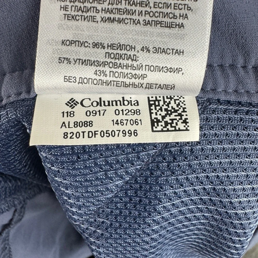 Columbia Omni-Shield Women 6 Regular Blue Hiking Flare Pants Water Repellent